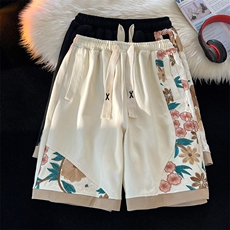 潮刺绣中式五分休闲短裤k40-p50-控78，男装牛仔裤，星座816-2（原B366-1）