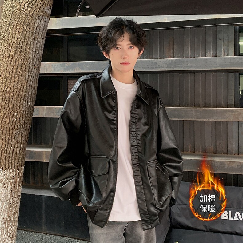 档口图现货加厚加棉皮衣飞行员外套1209-1-JK19-P90主推可谈，男装皮衣，星座1209-1