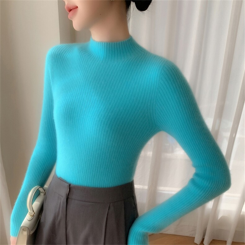 2025年秋季时尚百搭通勤简约一线抽高,女装羊绒衫,云暖羊山羊绒
