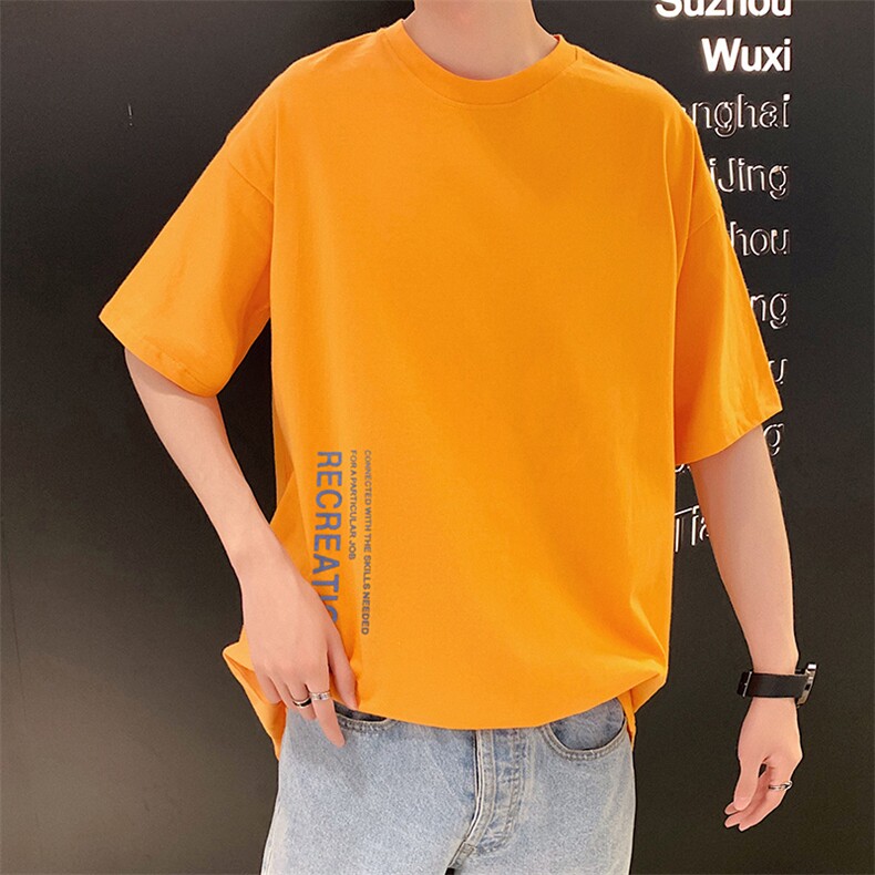 714-1-1096男新款时尚港风体恤短袖高品质纯棉T恤x新,男装T恤,星座714-1