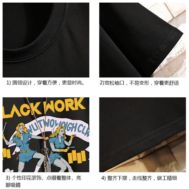 纯棉短袖t恤男大码半袖打底衫宽松体恤衫砖墙挂拍DX17304-P20,男装T恤,电商A040A