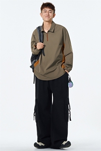 秋季现货宽松衬衫领套头卫衣男DSA157B-W6751-特P38图片