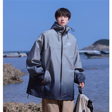 港风山系防水冲锋衣渐变色夹克男：聚酯纤维JK77087P85控128，男装夹克，星座226-1