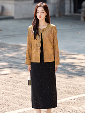 现货新中式外套女2026春款独特超高级感小香风短款唐装夹克，女装短外套，依如秀(原杭风阁)