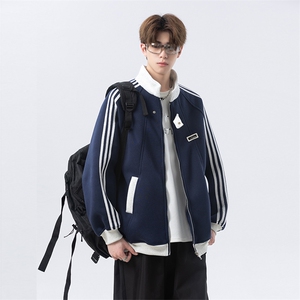 420g-高品质-拼接条纹设计感外套男 cp122-特p49图片