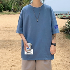 DX17062-P20纯棉短袖t恤男大码半袖打底衫宽松体恤衫港风，男装T恤，电商A040