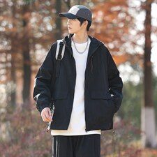 男士防晒衣连帽情侣休闲外套宽松夹克春夏户外潮流A266-FS001-P35，男装防晒衣，电商A266