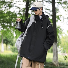 冲锋衣外套男新款登山工装户外防风春秋款痞帅棒球服夹克JK1503，男装夹克，星座1116A-1（原606A）
