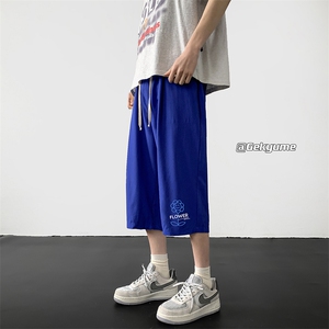 冰丝七分裤男大码速干短裤男五分裤 QK72274-P25图片