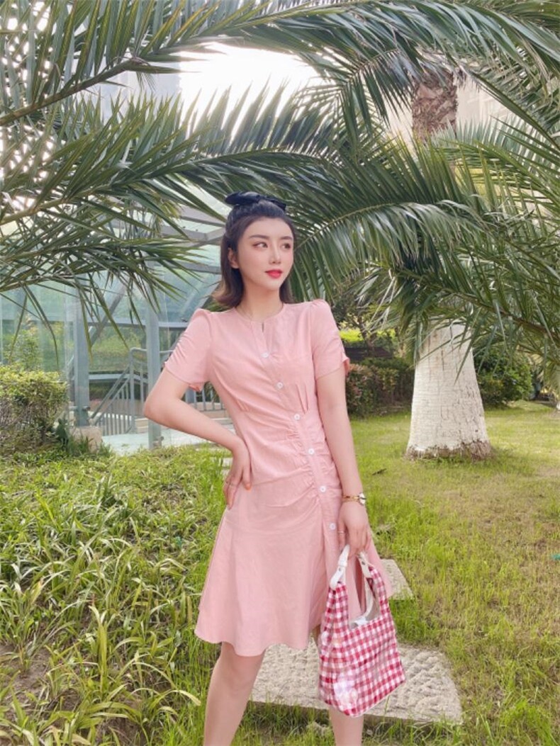 短袖连衣裙，女装连衣裙，慧颖帛