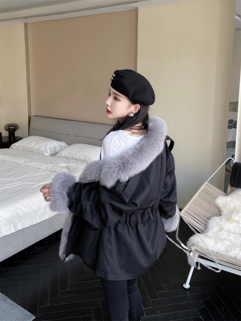2022狐狸毛冬装派克服，其它，贻思茗