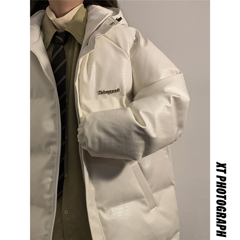 1中性风连帽鳄鱼纹金属装饰设计大码M-5XL棉衣男MY77744P128控168，男装棉衣，星座226-2