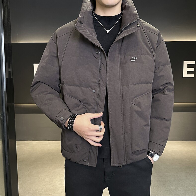 新标50男士羽绒服2025新款立领鸭绒内胆外套B240-YR9818-P195,男装羽绒服,电商B240