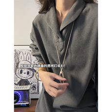 XZ809A/DR08/特P34控68280克双面德绒设计感polo衫长袖打底衫，男装T恤，星座809A(原222-1)