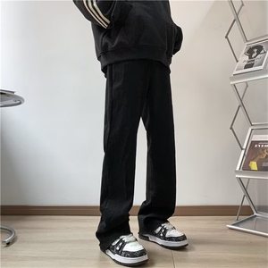 微喇毛边牛仔裤男款秋季长裤潮 T1686 P36图片