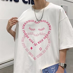 男潮流夏季圆领T恤宽松短袖T527P30图片
