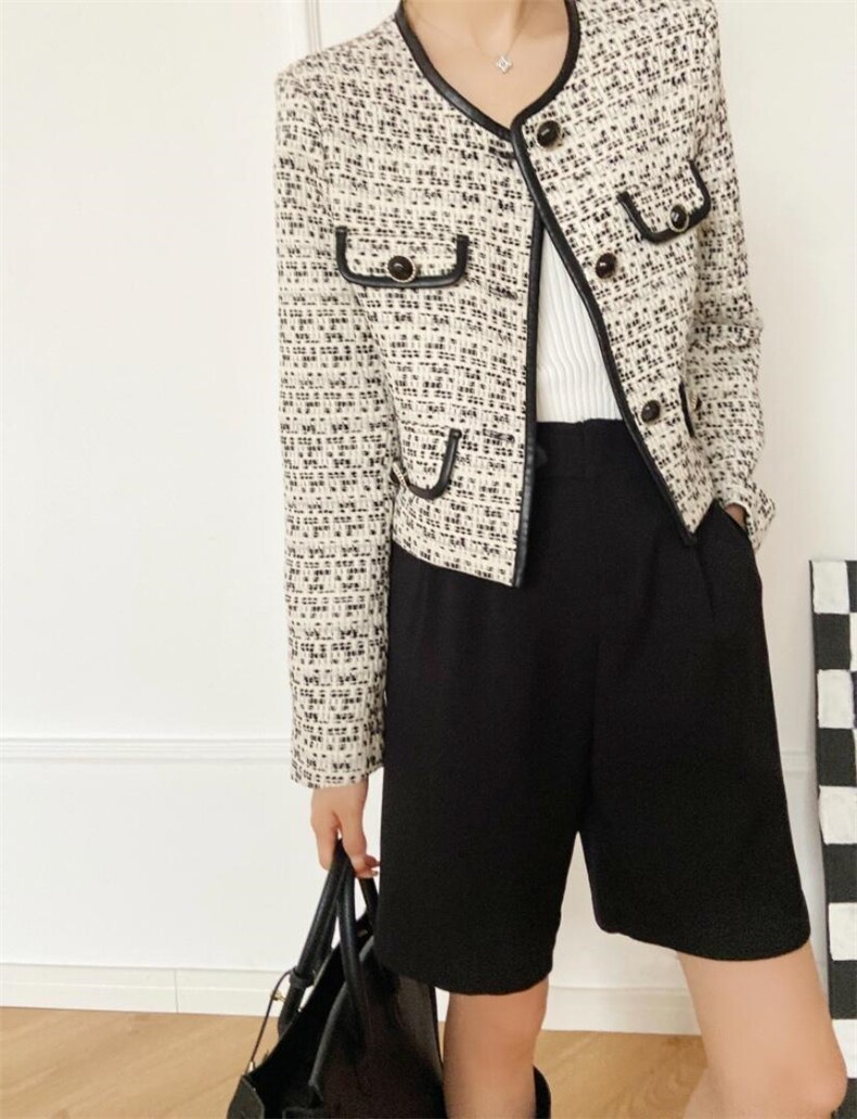 【现货】，秋季新款，拼皮小香，其它，F/TU