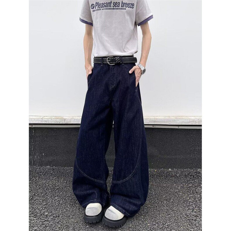 2025年新款流行直筒拖地长裤3159P53，男装牛仔裤，星座410-2