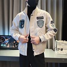 麂皮绒外套男春秋季潮流夹克男士2026新款痞帅潮牌男装外套8004，男装夹克，星座1116A-2（原606A-1）