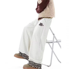 刺绣弯刀裤男生2026新款阔腿宽松卫裤小众设计感长裤子MK3872P48，男装休闲裤，星座1013-5