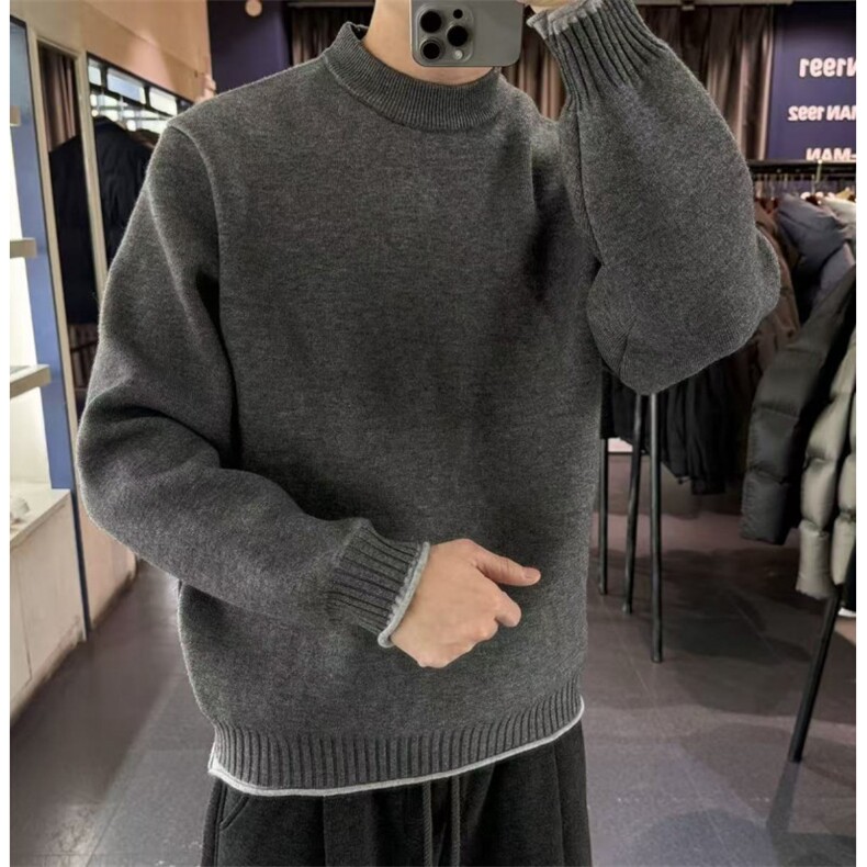 网图慎用B216MY5166特P65男加厚卷边毛衣高质原版，男装针织衫/毛衣，电商B216（原B302）