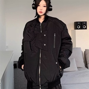 8053-P60 春秋新款美式潮牌飞行夹克高街设计感小众男女ins潮流图片
