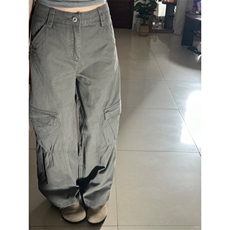 牛仔裤男女款宽松侧边大口袋弯刀裤P55Y1351【现货特价】，男装牛仔裤，星座1112-1