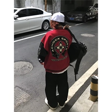 hiphop街舞滑板嘻哈ins时尚高街个性潮涂鸦夹克外套W6876-P67，男装夹克，星座412-3