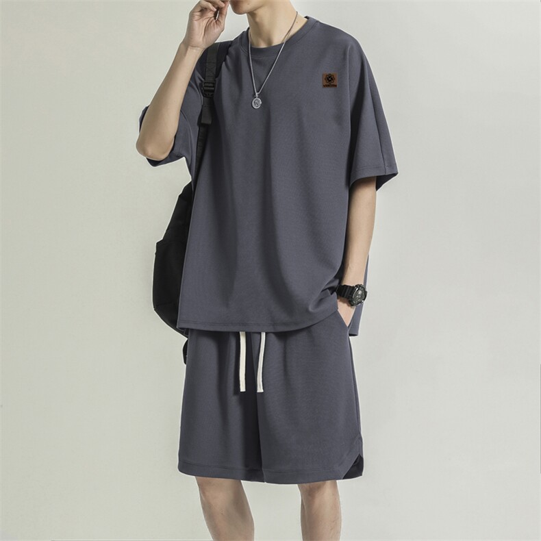 冰丝短袖t恤夏季薄款速干潮牌运动套装篮球衣服TZ15-特批-68,男装休闲套装,星座718
