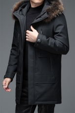 冬季新款中年男装加厚保暖羽绒服外套不含毛领283元加毛领333元，男装羽绒服，电商B212（原钱塘6029）