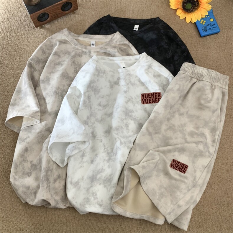 量大图低自动【有货】短袖套装C403A-TZT25394-P55,男装休闲套装,电商C403A