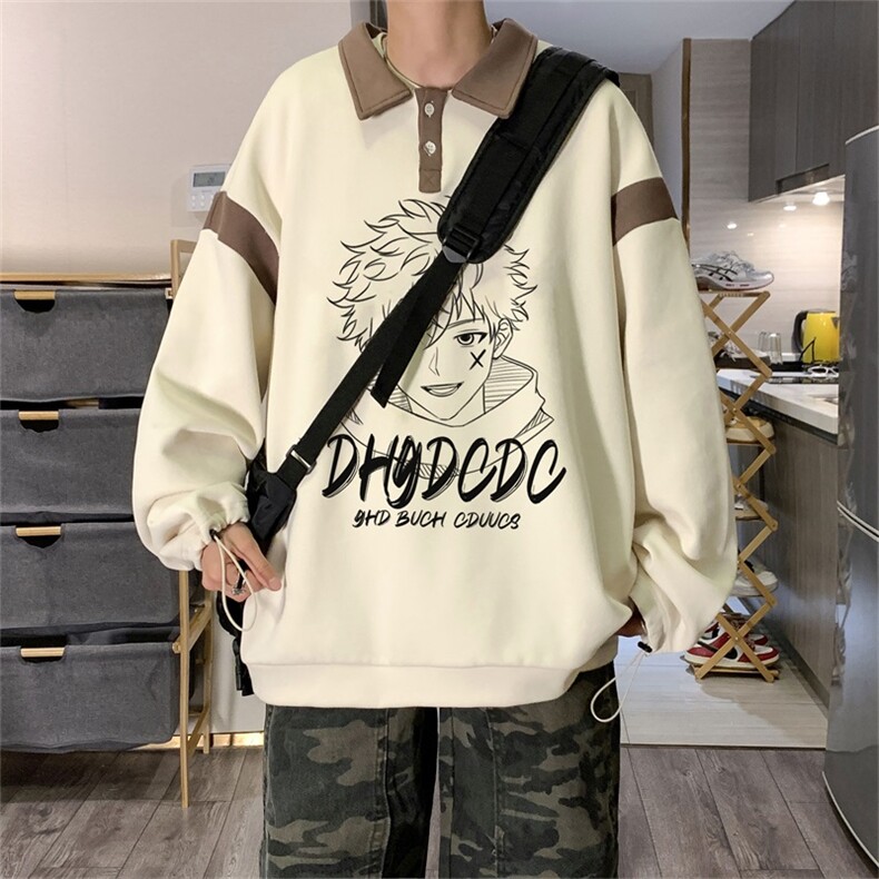 电商DSA028-PLCTV208P5065棉新款港风长袖POLO衫男,男装Polo衫,电商A028