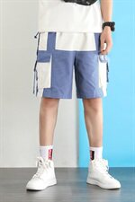 夏季新款男套装2件套时尚潮款青少年款工装工业风DK021+DK089-P75，男装套装，电商A128