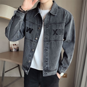 2026新款春季牛仔外套男水洗潮牌刺绣夹克上衣 A313-1582-P135图片
