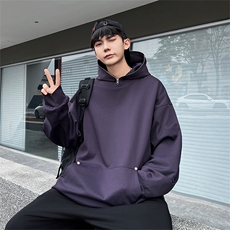 W366-P60M-6XL秋季美式重磅扎染酷丝棉加绒套头连帽拉链卫衣，男装卫衣，星座109