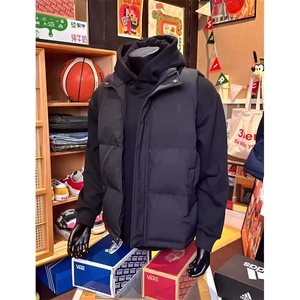 现货5W件冬季三防硬挺boxy短款立领棉衣马夹外套加厚马甲保暖棉服,胖mm西服马甲背心搭配图片