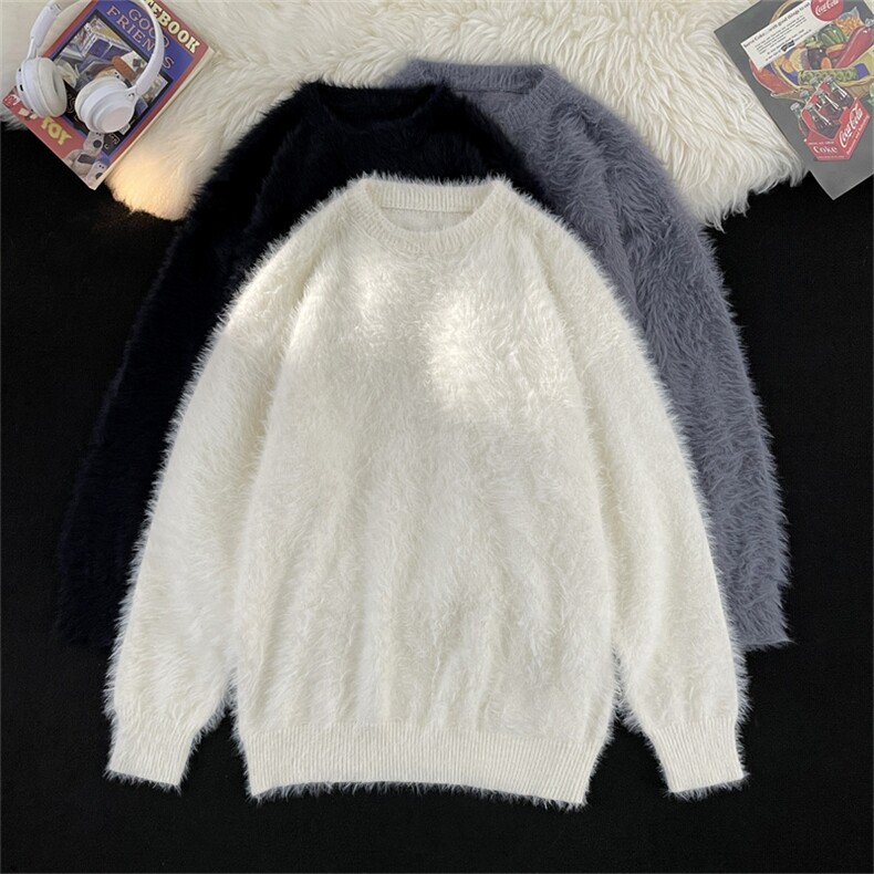 圆领毛衣男秋冬季美式复古休闲慵懒风针织衫男外套MY092-P50，男装针织衫/毛衣，星座308B-2