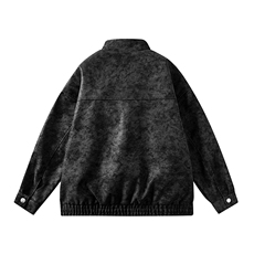 得物二开麂皮防风立领夹克外套男士2025秋机车服外衣JK1211-P80，男装夹克，星座1103-3