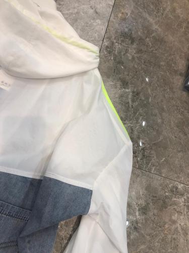排单款爆版牛仔拼接防晒服,女装,金地雪