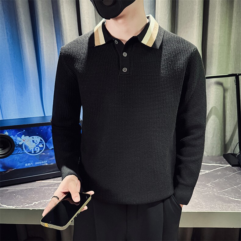 M93015-P68控98秋冬季POLO领毛衣男潮流时尚POLO领毛针织衫,男装针织衫/毛衣,电商A368