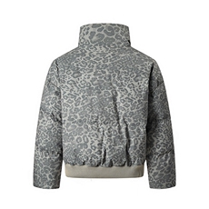 面包服豹纹高街冬装复古立领棉服男女棉衣外套做旧HZ8820-P88，男装棉衣，星座610B-1