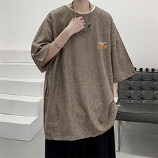 风复古亚麻短袖男棉麻t恤男半袖ZT71350-P35，男装T恤，电商A040