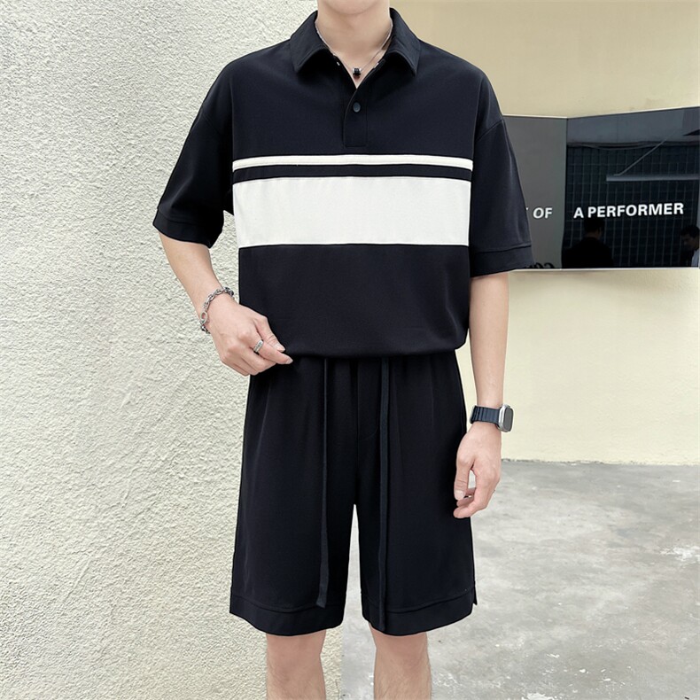 23年男士夏季运动套装A210-TZ02-P85,男装休闲套装,电商A210