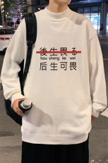 M18028-P45加绒款-P65半高领毛衣男士大码针织衫男毛线衣男，男装针织衫/毛衣，电商A040