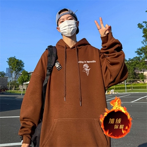 500克重磅秋冬美式加绒加厚卫衣外套 DL1552常规特P35绒特P40图片