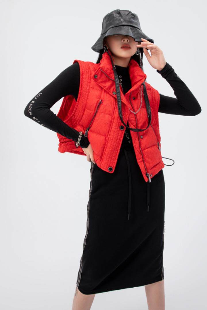 潮牌羽绒马甲，女装马甲，zha ha