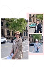 秋款风衣，女装风衣，红嘴鸥