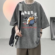 风复古亚麻短袖男棉麻t恤男半袖ZT71447-P35，男装T恤，电商A040