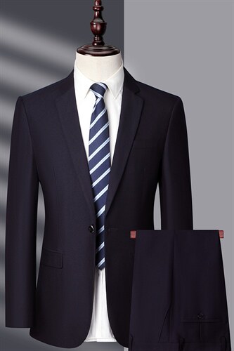 2023年秋季新款西服套装爸爸装礼服中老年休闲外套MNSA2896-P270，男装西服套装，电商B212（原钱塘6029）
