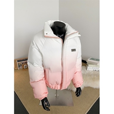 XZ-230-1MY702假模简约轻奢百搭扎染渐变休闲立领面包服P118控158，鞋类箱包手腕包，星座230-1